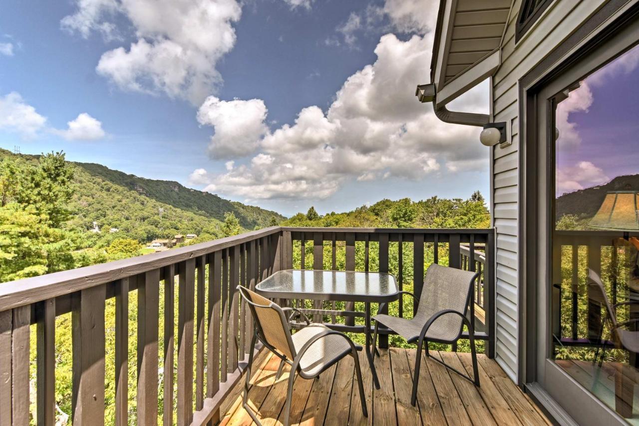 Beech Mountain Condo With Balcony, Walk To Resort! Luaran gambar